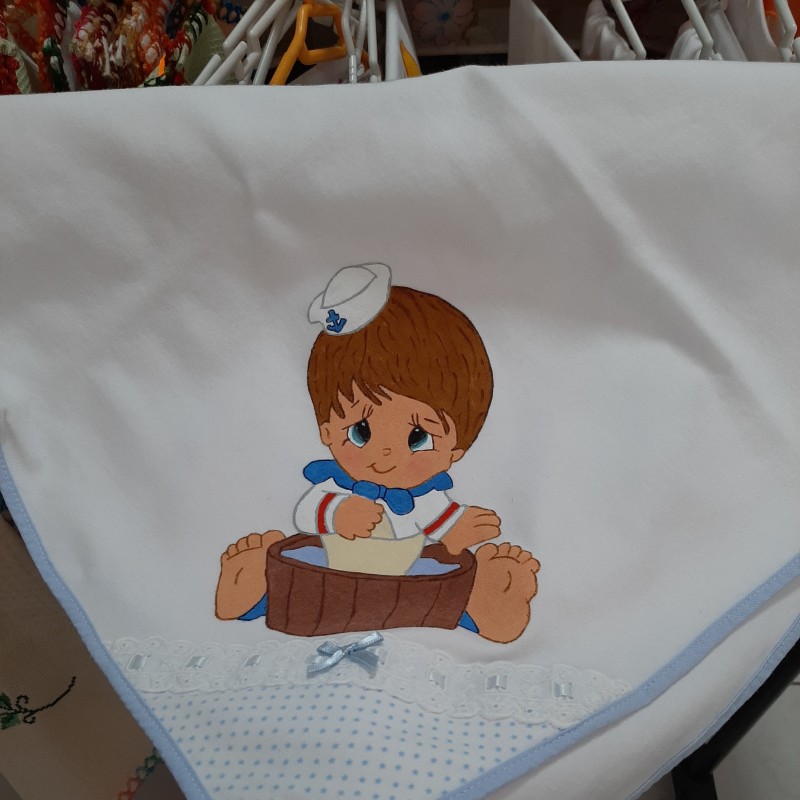 Fralda Pintada à Mão